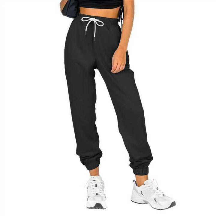 Pantalon de jogging sportif pour femmes avec cordon de serrage pratique et taille élastique Chic & Stil