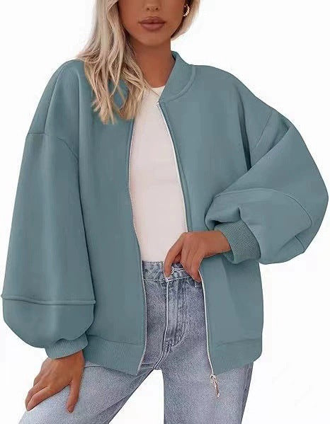 Ladies Oversized Chic Sweat Jacket