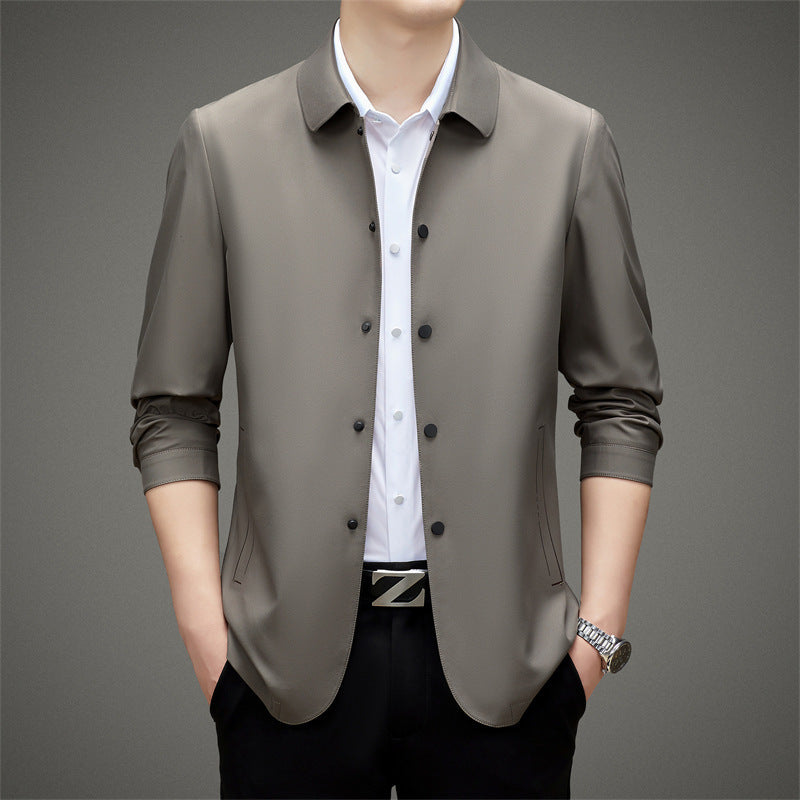 Modern transition jacket for men with practical pockets and breathable material Lune London