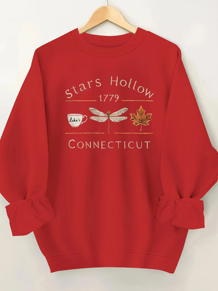 Sweat-shirt pour femmes avec un motif créatif de Stars Hollow Chic & Stil