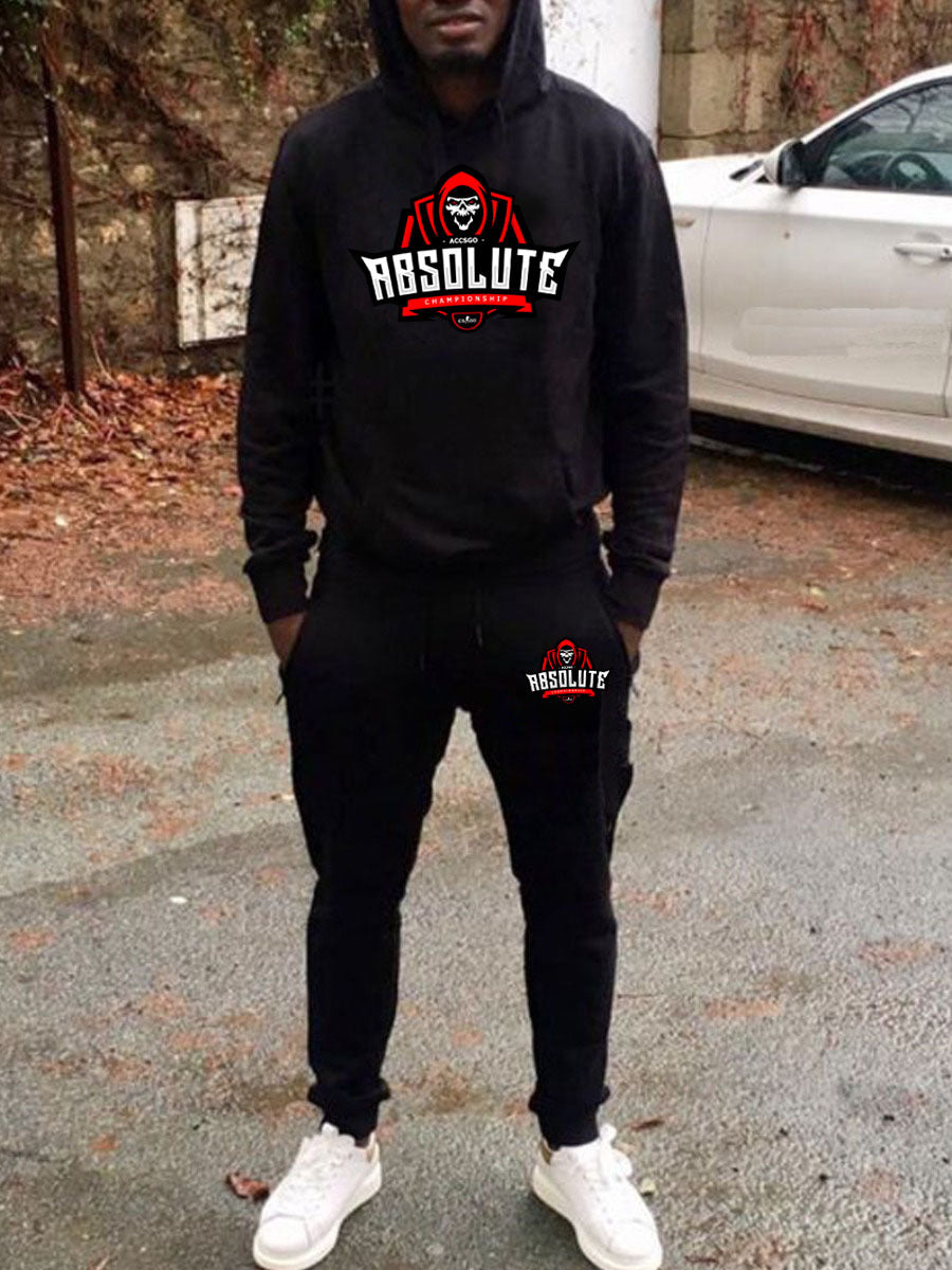 Men's hooded tracksuits and jogging set with sporty graphic print Lune London