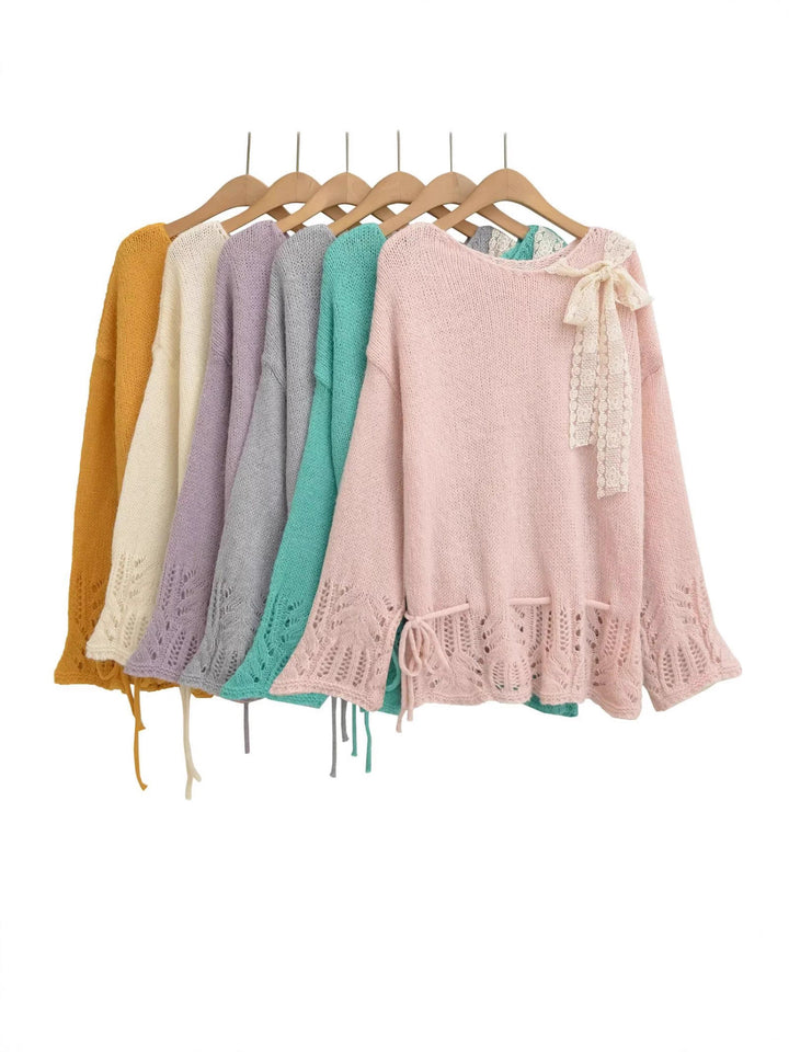 Stylish knitted top for women with elegant sophistication and chic ties and style