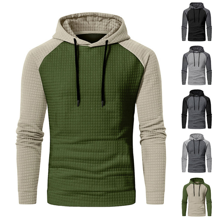 Men's hoodie with textured design Lune London