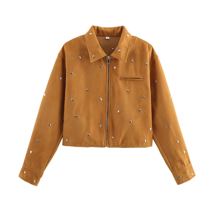 Ladies Fashionable Short Jacket with Studs Lune London