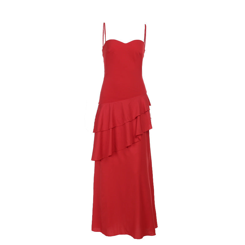 Romantic ruffled maxi dress for women Lune London