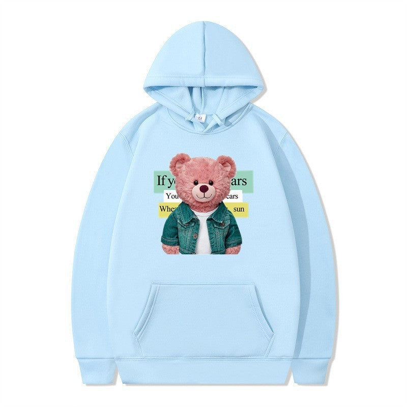 Women Hoodie with cute bear motif Chic & Stil