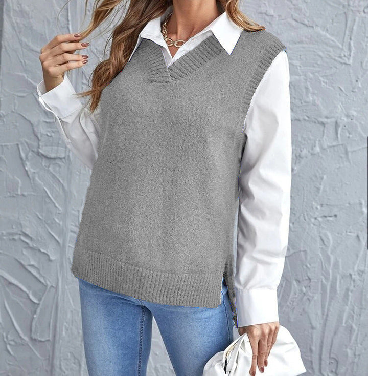 Ladies Elegant Knitted Vest Lune London