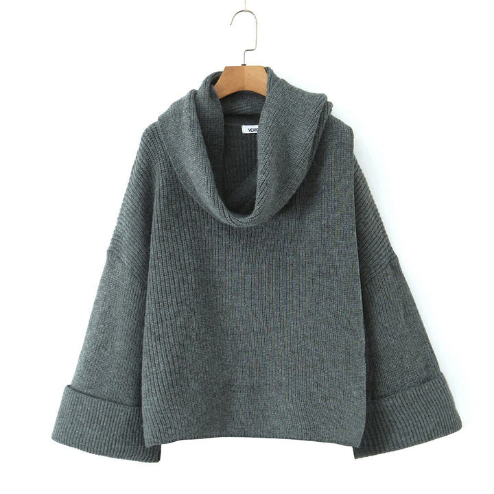 Chic turtleneck sweater in chunky knit for women Lune London
