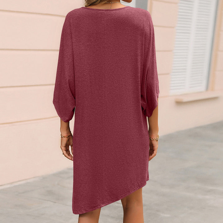 Oversized casual tunic dress for women with side slits and soft jersey design Lune London