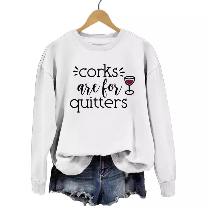 Sweatshirt pour femmes avec slogan créatif et coupe décontractée Chic & Stil