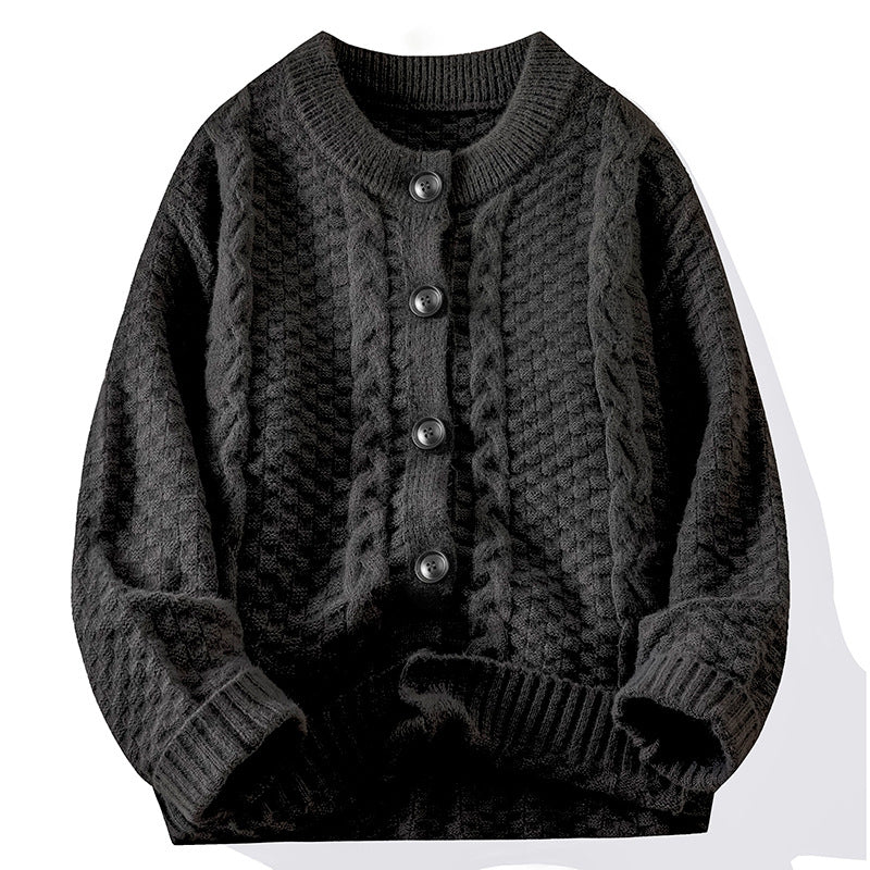 Lady cardigan with fixed edge and detailed raised pattern Lune London