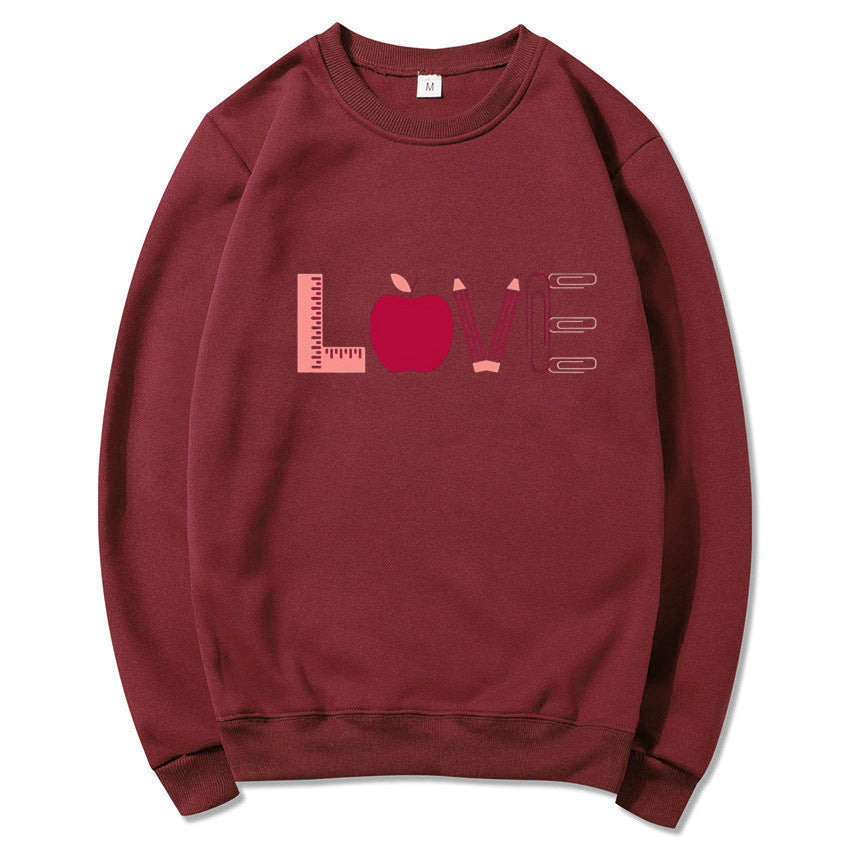 Sweat-shirt pour femmes avec motif créatif d'amour Chic & Stil