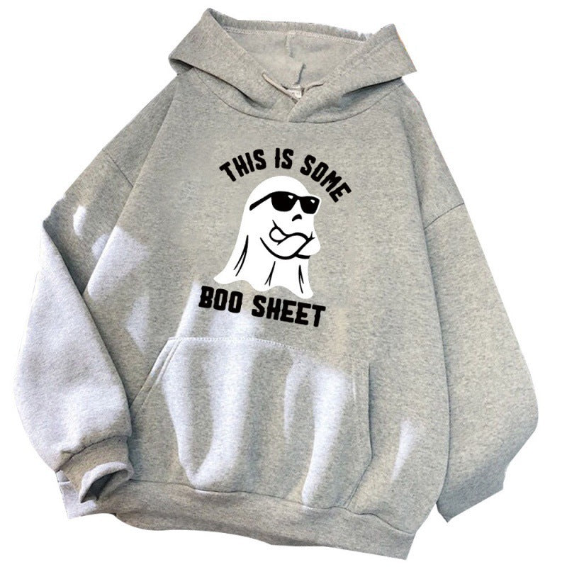 Women's hooded sweatshirt with a funny slogan and comfortable fit Lune London