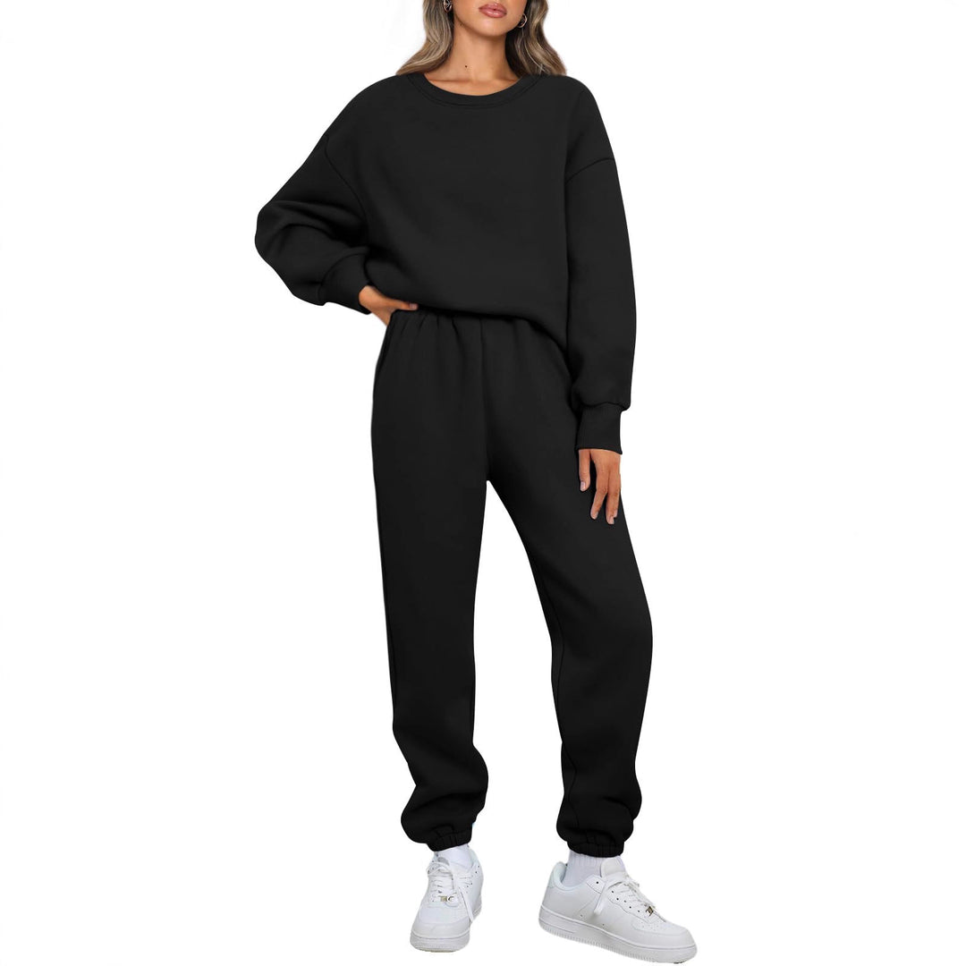 Women's comfortable leisure suit with oversized cut and elastic waistband Chic & Stil