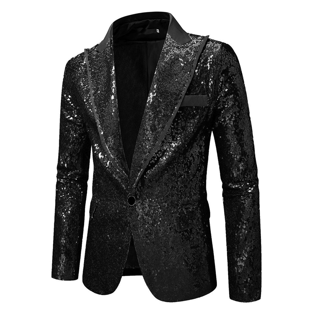 Men's Glittering Tuxedo Blazer Made Of High-Quality Satin Lune London
