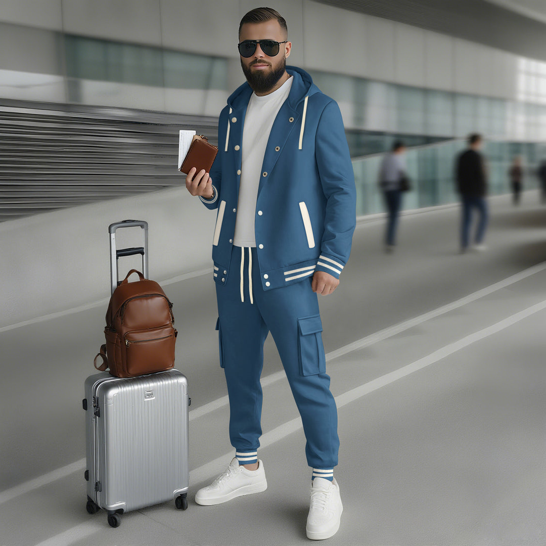 Men's sporty hoodie set and jogging pants with practical pocket and optimal fit Lune London