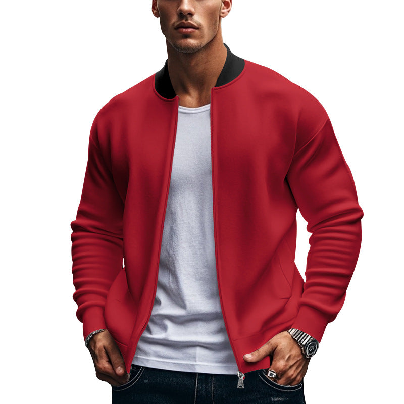 Men's Sporty Bomber Jacket with High Collar Lune London