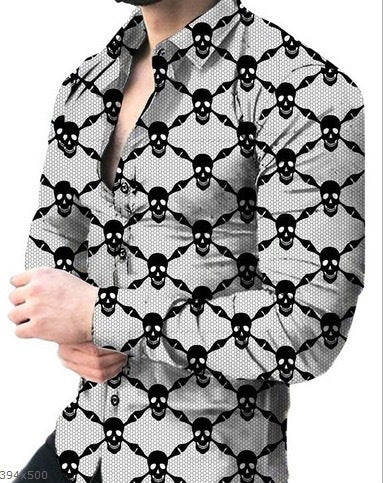 Long sleeve shirt for men with a modern floral design Lune London