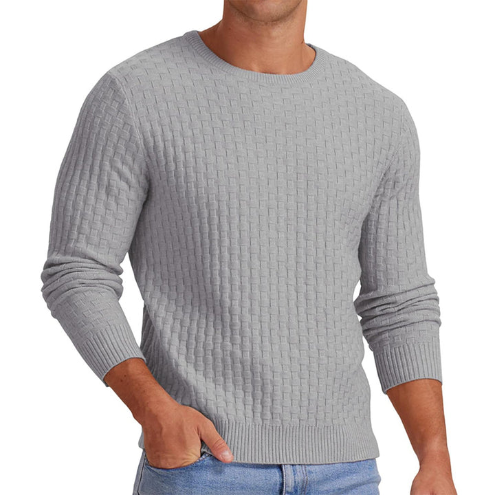 Structured sweatshirt for men with round neck and long sleeves Lune London