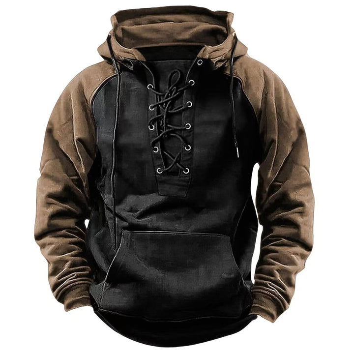 Men's hoodie with modern lace-up closure and comfortable fit Lune London