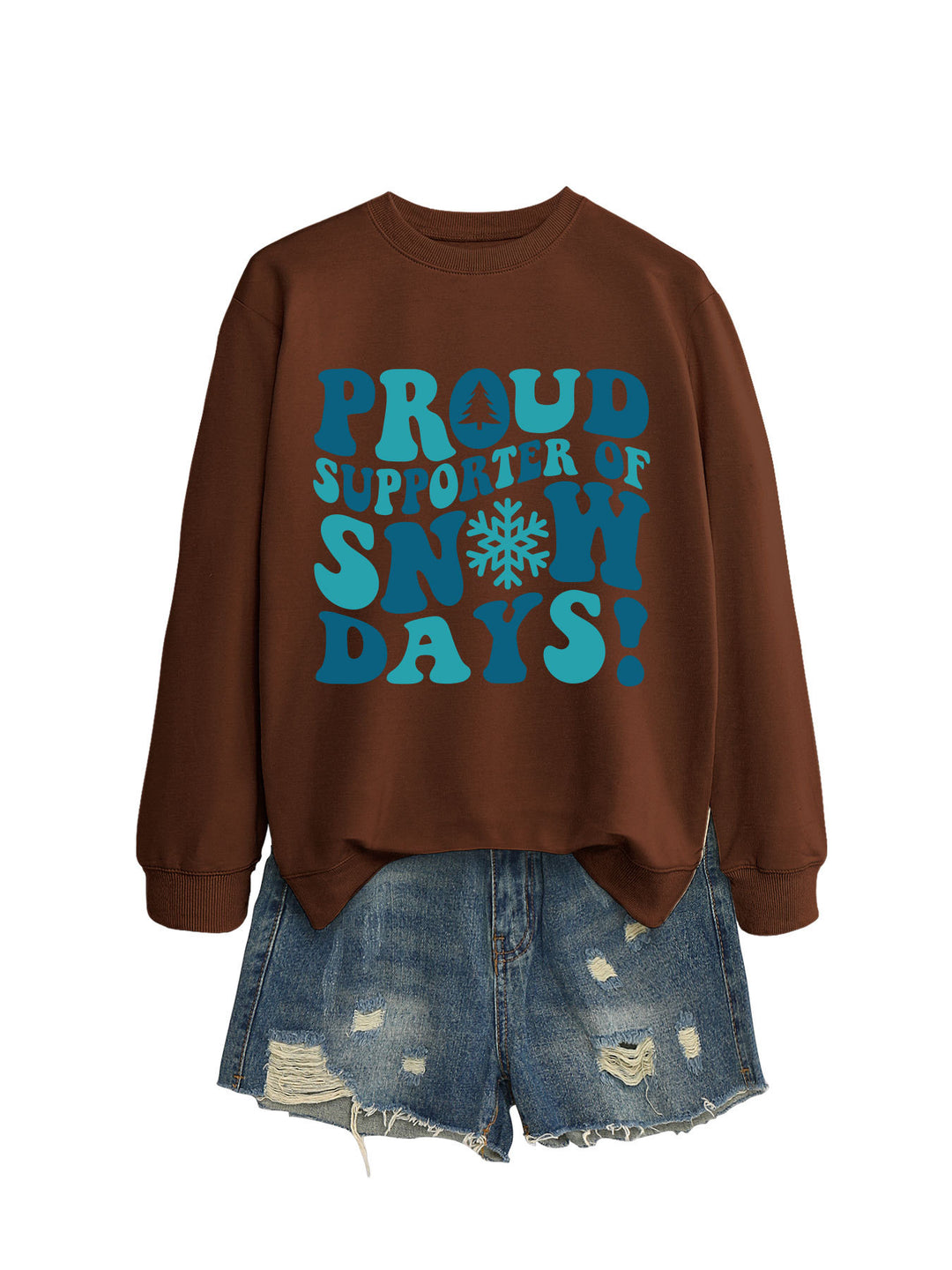 Sweatshirt femme avec imprimé créatif et coupe décontractée Chic & Stil