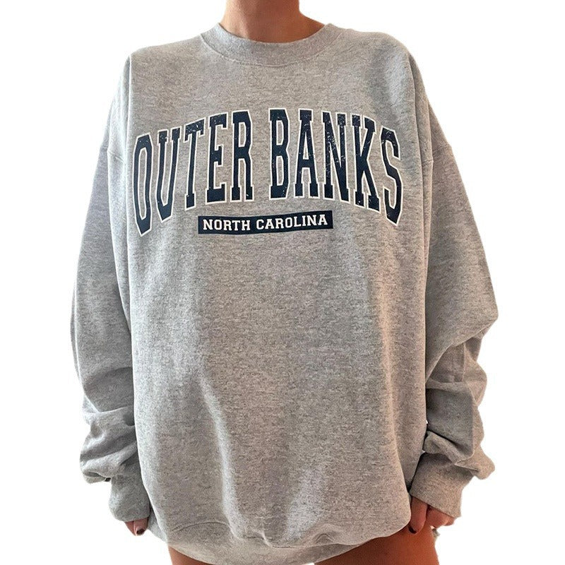 Women's sweatshirt with sporty print Lune London