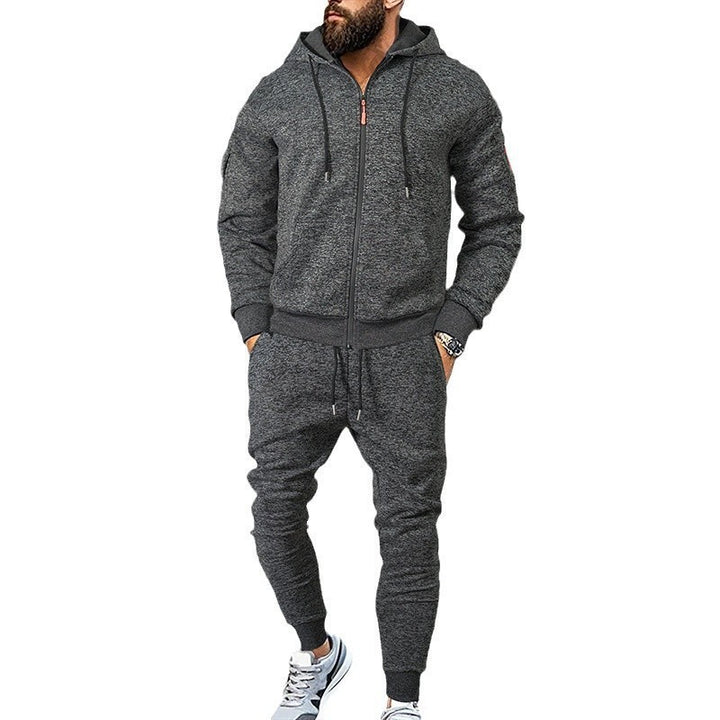 Men's Hooded Sports Tracksuit with Functional Zip Pockets Lune London