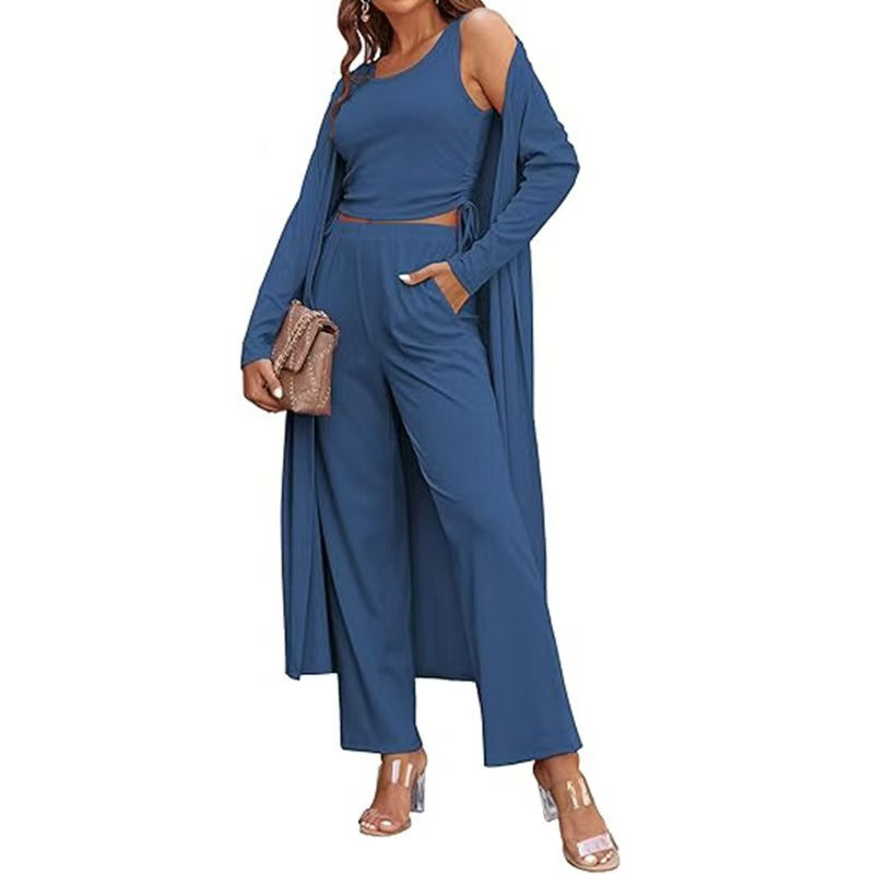 Dames élégant ensemble de salon avec long cardigan Lune London