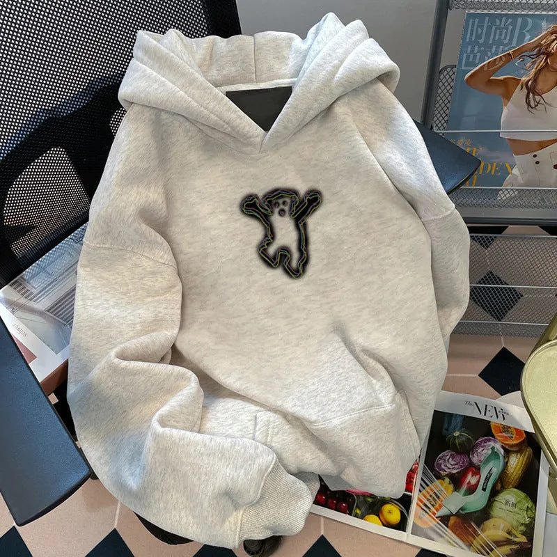 Sweat à capuche pour femmes avec motif d'ours créatif Chic & Stil