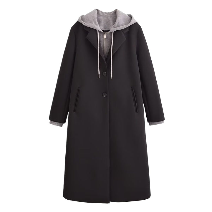 Women's transitional coat with integrated hood Lune London