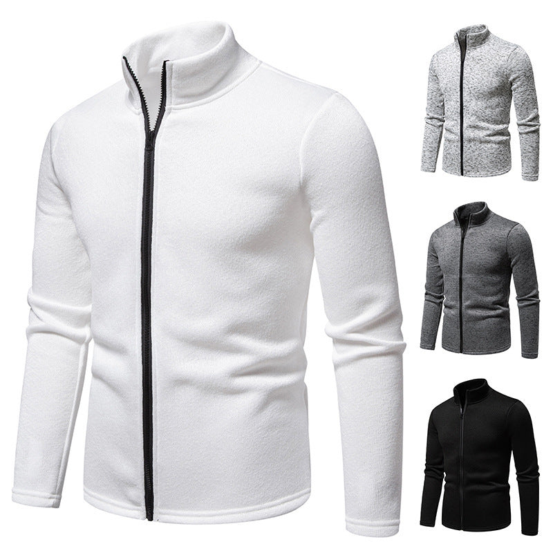 Men's fleece jacket with high collar and full zip Lune London