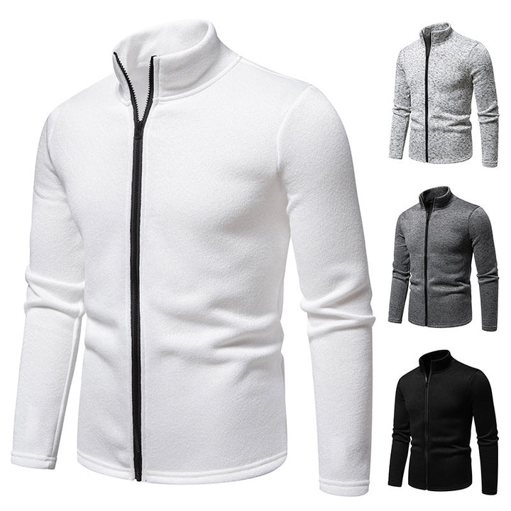 Men's fleece jacket with high collar and full zip Lune London