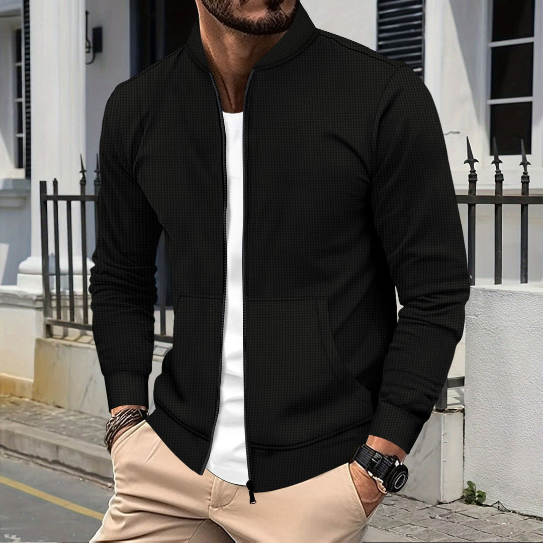 Sport leisure jacket for men with zipper and practical pockets Lune London