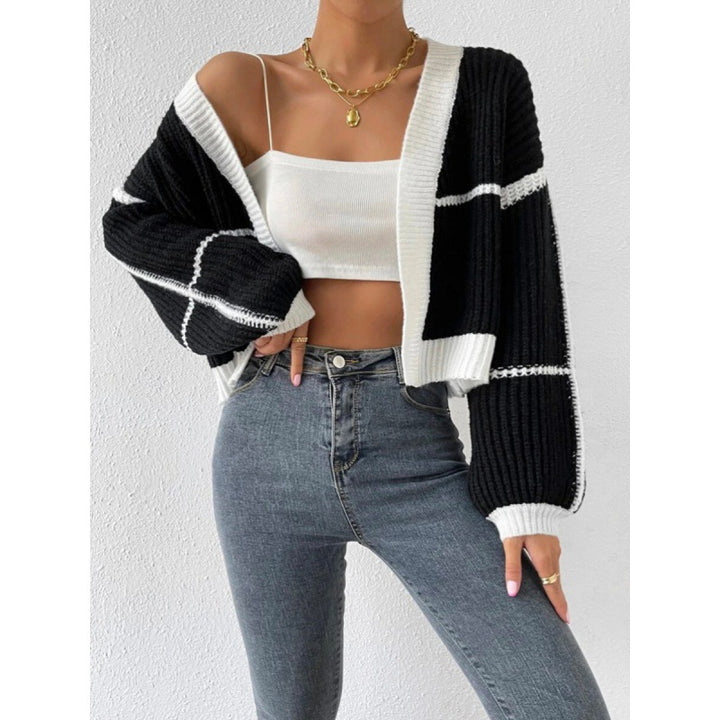 Ladies Large knitted cardigan with voluminous sleeves Lune London