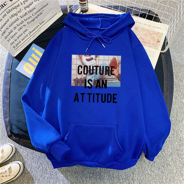 Women's hoodie with modern statement design Chic & Stil