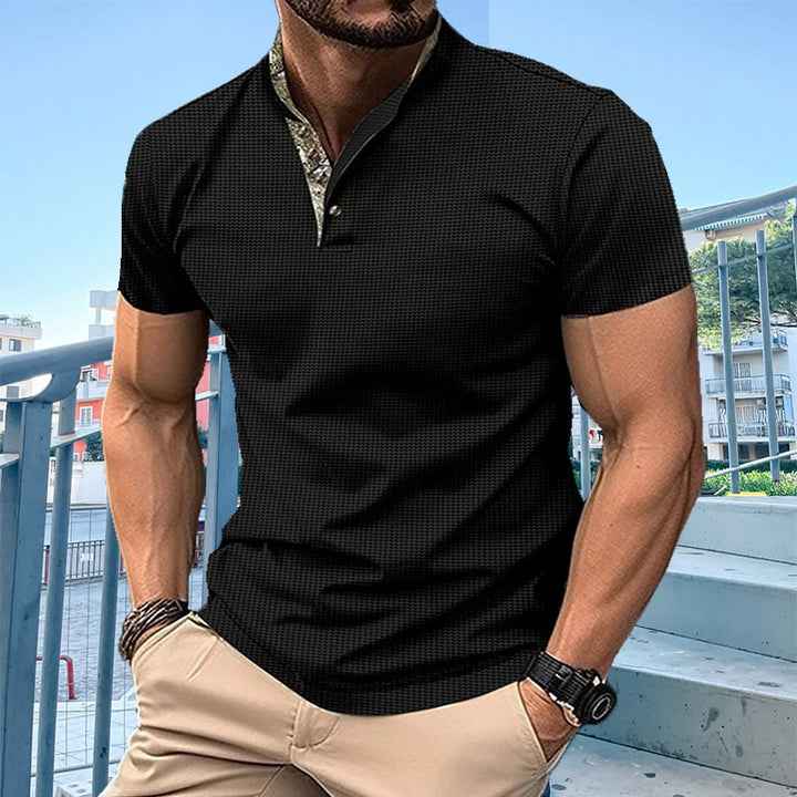 Men's polo with modern collar Lune London