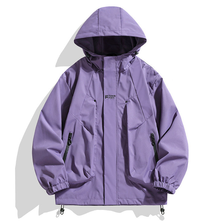 Veste de sport imperméable pour hommes avec capuche ajustable Chic und Stil