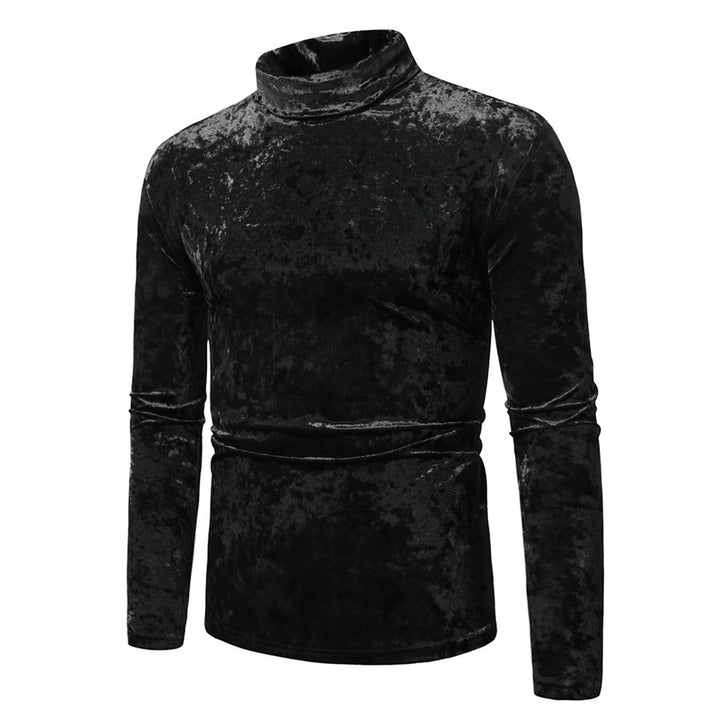 Lune London | Men's Elegant Turtleneck Sweater made of Soft Velvet Fabric