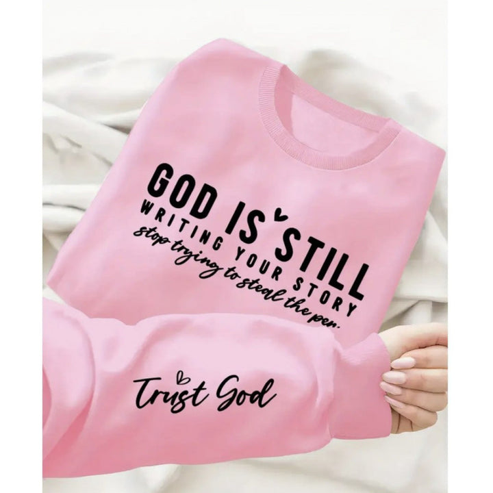Pull femme avec imprimé inspirant et coupe décontractée Chic & Stil