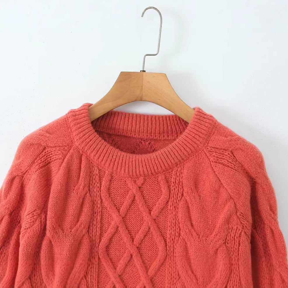 Pull en tricot luxueux pour femmes avec motif en cable Chic & Stil