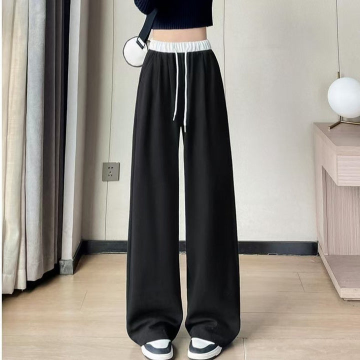 Women's comfortable and stylish wide leg pants with elastic waistband and drawstring Chic & Stil