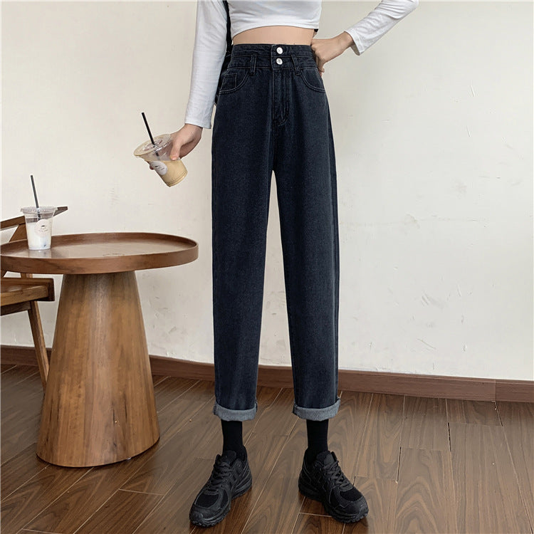 Jean Mom taille haute pour femmes avec ourlets amovibles Chic & Stil