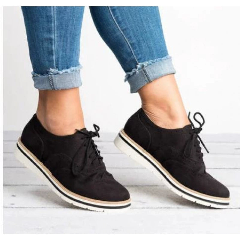 Lune London | Brogues Shoes Genuine Leather Classic Lacing Elegant Perforated Design