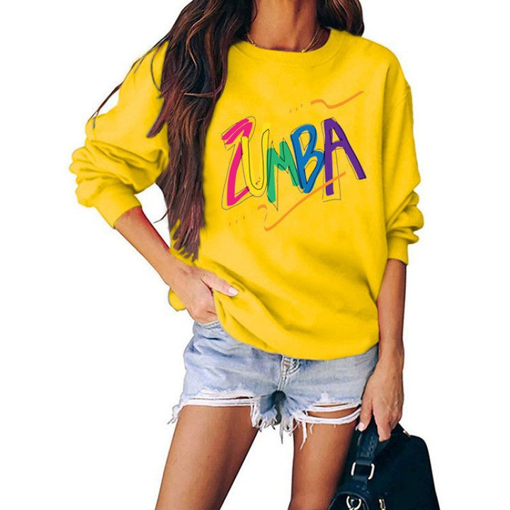 Sweatshirt pour femmes avec un design Zumba moderne et une coupe décontractée Chic & Stil
