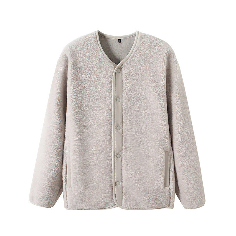 Veste en polaire doublée chaude pour femmes avec fermeture à pression Chic & Stil