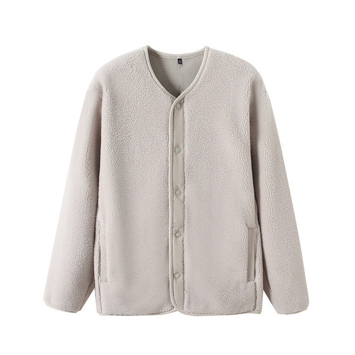 Veste en polaire doublée chaude pour femmes avec fermeture à pression Chic & Stil