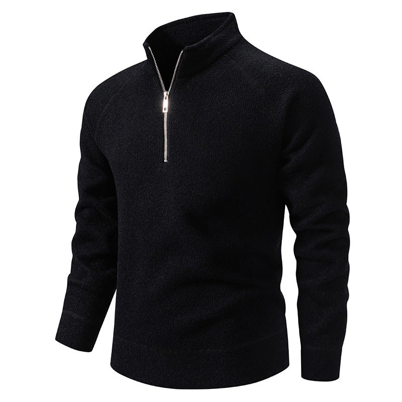 Men's sweater with modern zipper and raglan sleeves Lune London