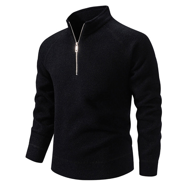 Men's sweater with modern zipper and raglan sleeves Lune London