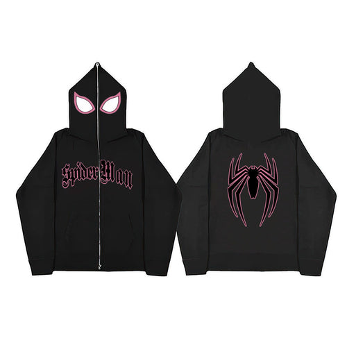 Women's hoodie with Spider-Man design featuring a striking graphic pattern Lune London