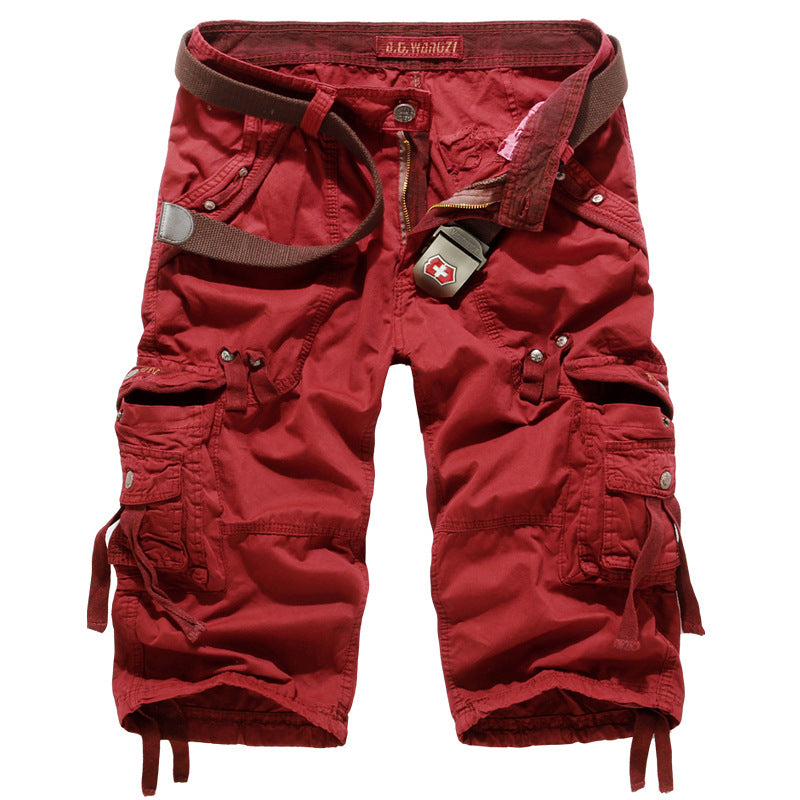 Men's Cargo Shorts with Multiple Pockets Lune London